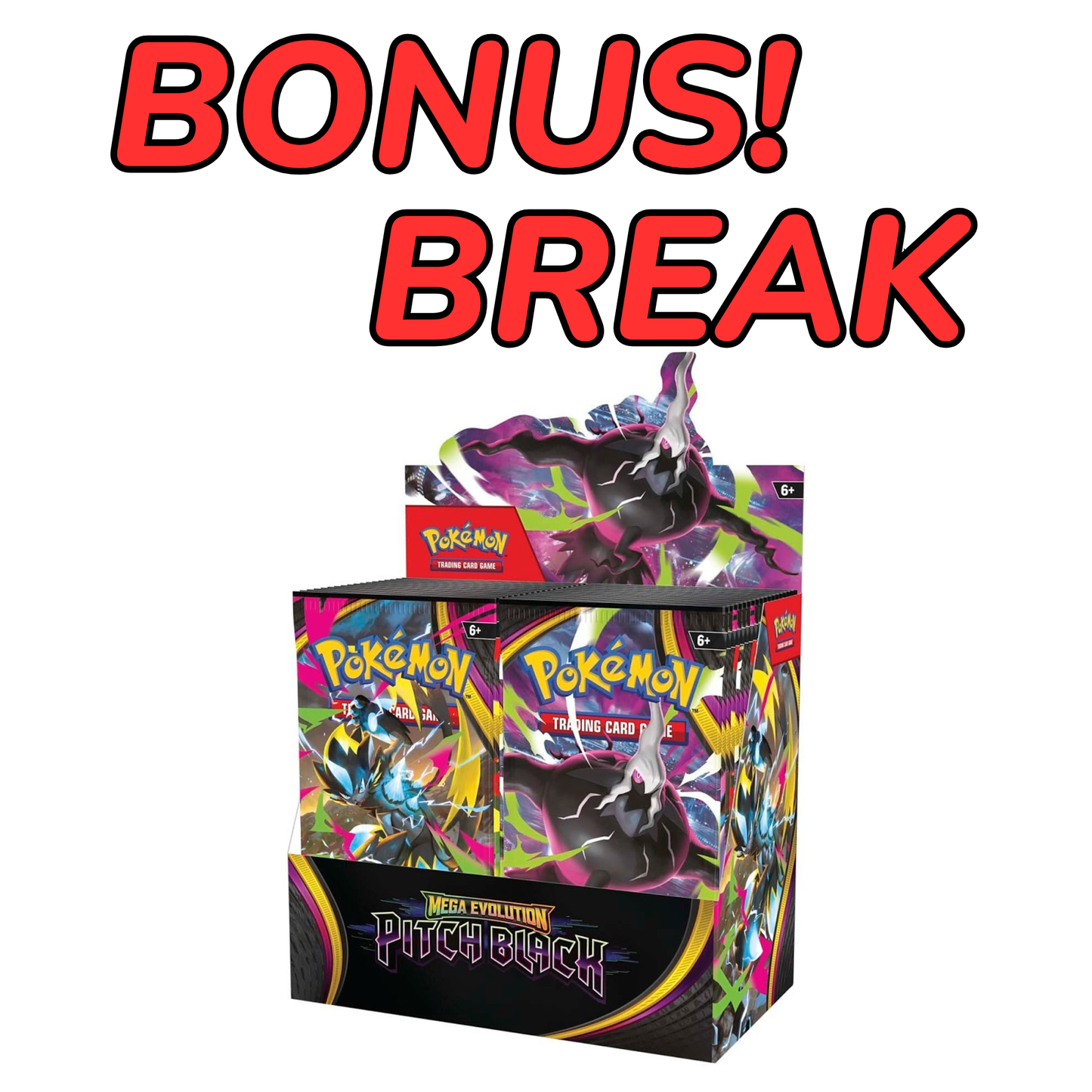 POKEMON Pitch Black Booster Box Bonus Break